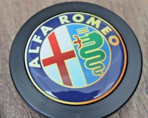 Horn Button fits For Alfa Romeo Badge Fits MOMO RAID SPARCO OMP NRG Steering - Picture 1 of 5