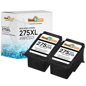 2PK Replacement Canon PG-275XL Black for PIXMA TS3520 TS3522 TR4720 - Picture 1 of 2