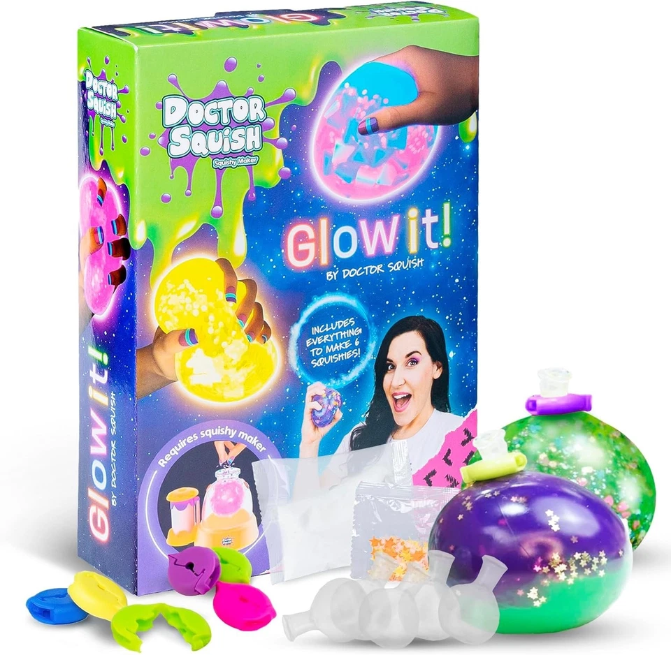 Doctor Squish - Glow in The Dark Squishy Pack Refills - DIY Squishy Making Kit - Image 1 of 4