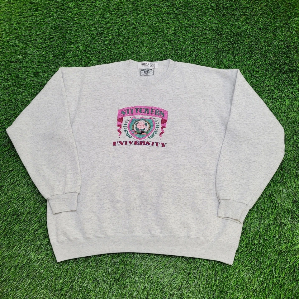 Винтажная женская толстовка Seamstress XL 24x25 квадратная мешковатая - Изображение 1 из 4