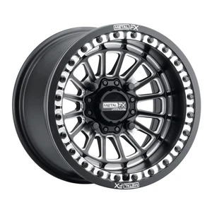 15x7 Metal FX Offroad Delta UTV BEADLOCK Satin Black Contrast Wheel 4x137 (25mm) - Picture 1 of 5