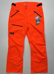 Men's HELLY HANSEN Sogn Cargo Insulated Pants NEON ORANGE - Picture 1 of 3