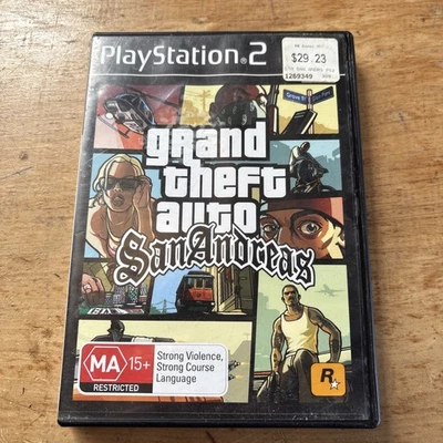 Grand Theft Auto: San Andreas PlayStation 2 PS2 2005 PAL Free Post - Image 1 of 4