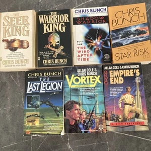 Lot Of 7 Chris Bunch Paperbacks Star Risk Ltd  Etc - Picture 1 of 8
