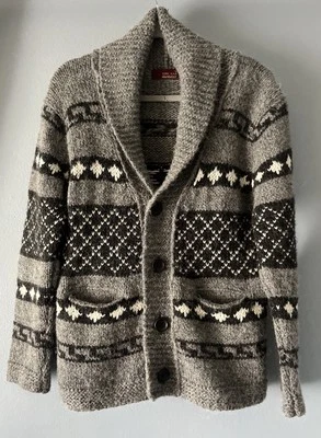Zara Men Wool Cardigan Sweater M/L Gray Alpaca - Image 1 of 4