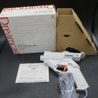 Dreamcast GUN CONTROLLER HKT-7800 with Manual OEM Japan for CRT TV Only - Image 1 of 4