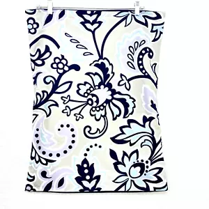 2 Pottery Barn Teen Shams Retro Paisley Kissen Standard PBteen Navy Grau Weiß - Bild 1 von 6