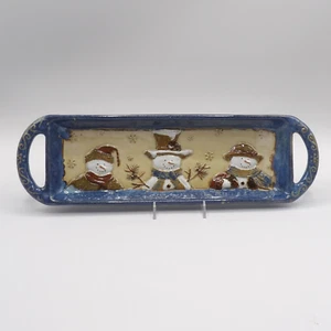 ST. NICHOLAS SQUARE WINTER WISHES RECTANGULAR TRAY MINT - Picture 1 of 10