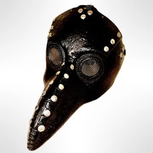 Steampunk Pest Arzt Vogel Schnabel Maske Halloween Kostüm Erwachsene Neu Schwarz 1 Gr. - Bild 1 von 7