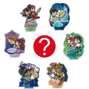 Kawaii Disney Princess Blind Box Gashapon Ariel Belle Cinderella Acrylic Figure - Picture 1 of 10