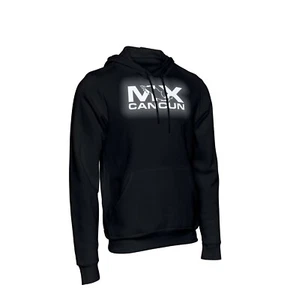 Cancun MX Reflective Logo Black Pullover Hooded Hoodie - Picture 1 of 4