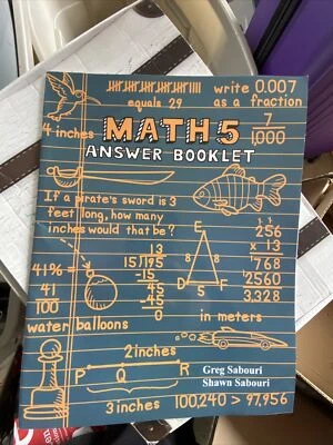 Teaching Textbooks Math 5 Answer Booklet - Image 1 of 2