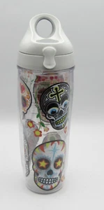 TERVIS "SKULLS" TRAVEL TUMBLER (24 oz.) MADE IN AMERICA - Picture 1 of 6