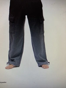 PRO CLUB MENS HEAVYWEIGHT FLEECE CARGO PANTS 👖 Size MEDIUM, CHARCOAL GRAY - Picture 1 of 6