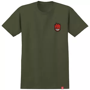 Spitfire Wheels Shirt Lil Bighead Fill Military Green/Red/Black - Picture 1 of 1