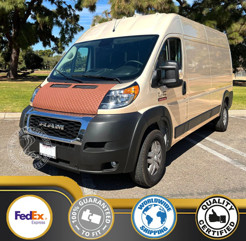 Car Bonnet Hood Bra For DODGE RAM PROMASTER 2014 2015 16 17 18 19 2020 2021 2022 - Image 1 of 2