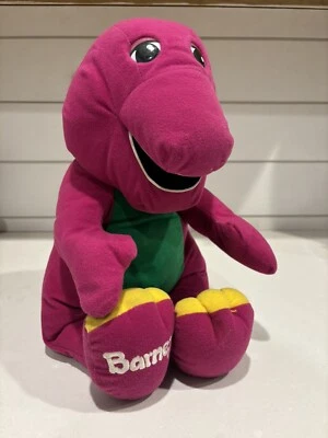 TALKING BARNEY 17" Peluche Dinosaurio Púrpura #71245 De Colección 1992 Playskool [Probado] Foto 1 de 4