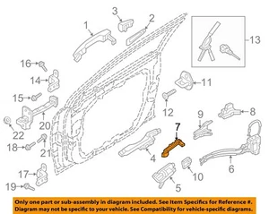 HYUNDAI OEM 15-19 Sonata Front Door Lock Hardware-Lock Bracket 82495C1000 - Picture 1 of 2