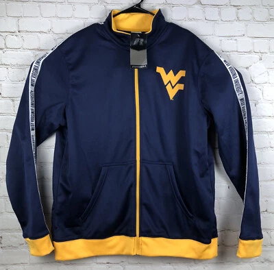 NWT Russell West Virginia Mountaineers Full Zip Up Sweatshirt Men’s Size Large - Image 1 of 4