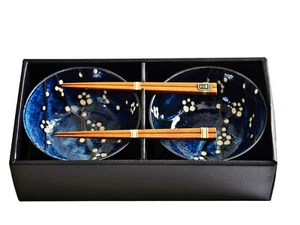 Udon Bowl Set HANA blue Japan, Ramen Bowl, für 2 Personen - Bild 1 von 3
