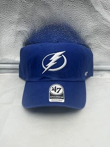 Tampa Bay Lightning NHL '47 Brand Blue Clean Up Adjustable Strapback Hat - Picture 1 of 5