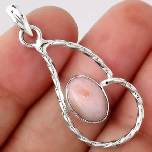Natural Pink Opal - Australia 925 Sterling Silver Pendant Jewelry P-1003 - Picture 1 of 5