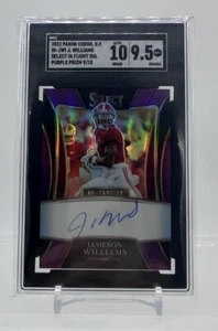 Jameson Williams Panini Select Chronicles Draft Pick In Flight Auto 9/10 - Picture 1 of 2