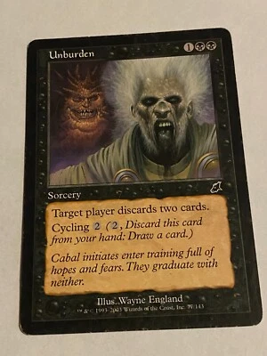 Unburden - Scourge - Magic the Gathering MTG Nice! - Image 1 of 3