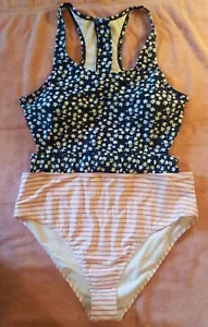 Woman's/Teens Full Piece Bathing Suit/Size XL/Tankini/new In Packag/blue/white#2 - Picture 1 of 12