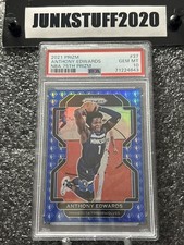2021-22 Prizm Anthony Edwards PSA 10 75th Anniversary  Prizm SP Color Match #37