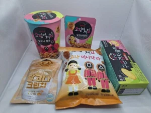 Squid Game Snack Box – 5 Popular Korean Treats (Including Real Dalgona & Snacks) - Picture 1 of 7
