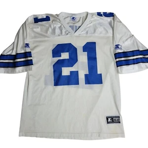 Dallas Cowboys Deion Sanders Starter NFL Jersey #21 White/Blue Size 52 XL - Picture 1 of 7
