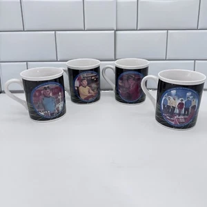Star Trek Mug Collection Vintage 1986 Coffee Cups McCoy Sulu Uhura Beam Us Down - Picture 1 of 8