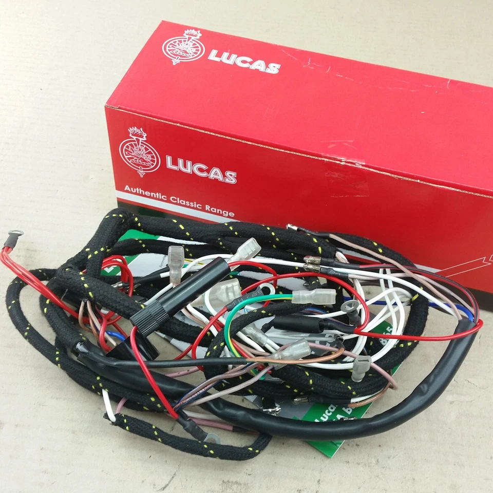 Arnés de cableado Lucas telar Triumph Unit Twins 350 500 650 1966, 54938941 Foto 1 de 1