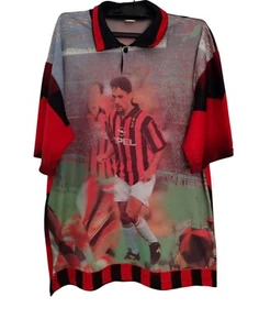 Roberto Baggio Vintage 90er AC Milan Tribute Futball Trikot Kurzarm - Bild 1 von 7