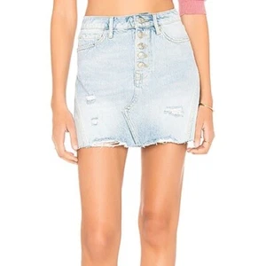 Free People Denim A Line Skirt Indigo NWT-Size 27 - Picture 1 of 4