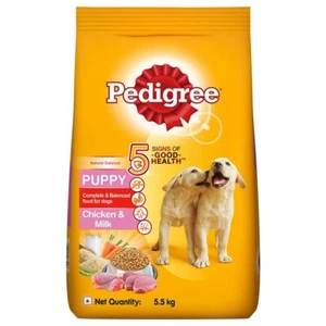 Pedigree Puppy Dry Dog Food Food, Chicken & Milk, 5.5 Kg Pack - Foto 1 di 5