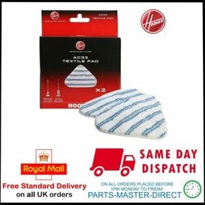 HOOVER STEAM CLEANER STEAMJET AC33 SSS1300 WASHABLE STEAM MOP PADS x 2 GENUINE - Picture 1 of 5