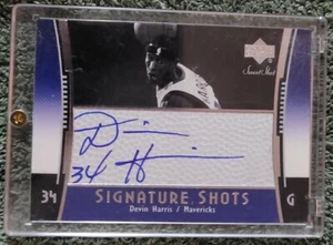 2004-05 UPPER DECK SWEET SHOT SIGNATURE SHOTS DEVIN HARRIS AUTOGRAPH  MAVERICKS - Picture 1 of 2