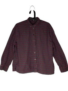 Madewell Womens Medium Button Shirt Oversized Popover Textured Multi Boxy Fit - Picture 1 of 8