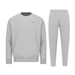 Nike Pullover Sweatshirt Cargo Style Jogger Sweat pant Tracksuit Set - Picture 1 of 9
