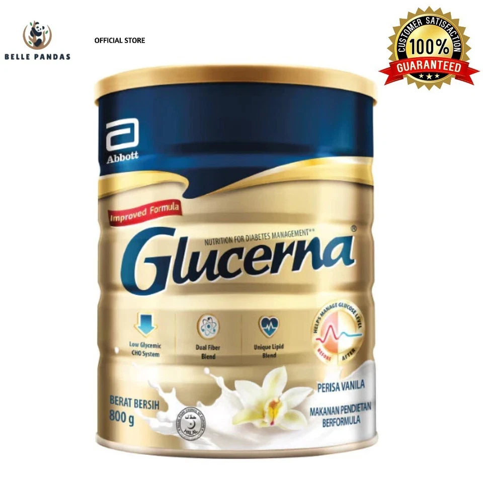 Glucerna Milk Powder For Diabetic Management Vanilla 800g + FREE SHIPPING - Image 1 of 4