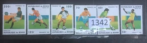 (1342) Benin Scott ------ Sports, Soccer, set of 6, MNH - Picture 1 of 1