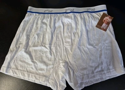 Nuevo de Lote Antiguo Y2K Era 2(x)ist XL Blanco Jersey Tejido Boxers 100% Algodón Ropa Interior Sin Stock  Foto 1 de 4