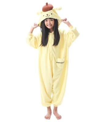 SAZAC Vellón Kigurumi Sanrio Pom Pom Purin para Niños 110cm Foto 1 de 4