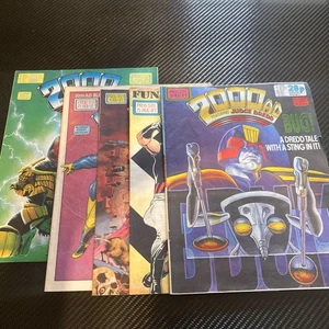 2000AD featuring Judge Dredd Issue Prog 534 535 547 549 552 1987 Bundle - Picture 1 of 9