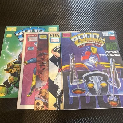2000AD featuring Judge Dredd Issue Prog 534 535 547 549 552 1987 Bundle - Image 1 of 4