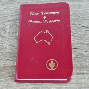 New Testament Psalms & Proverbs Bible Red Small 11cm x 7cm Pocket Fit Size - Bild 1 von 6