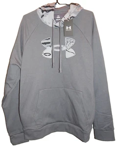 Under Armour UA Herren Rival Fleece Camo Hoodie Gr. L 6005913 025 grau - Bild 1 von 4