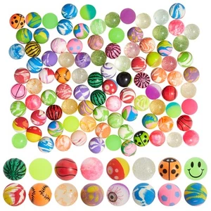 100-Pack Bulk Bouncy Balls Birthday Favors For Kids Aged 3+, 1.25 In/32 mm - Picture 1 of 10